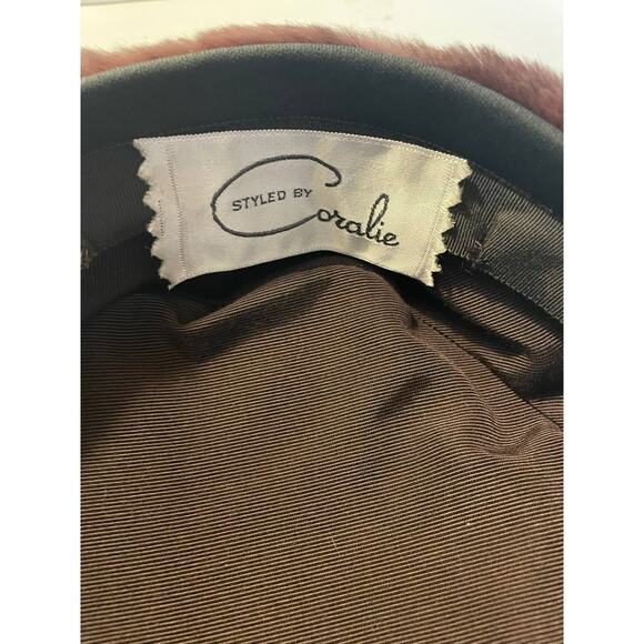 Vintage Styled by Coralie Mink Fur Pillbox Hat in EUC - Picture 2 of 3